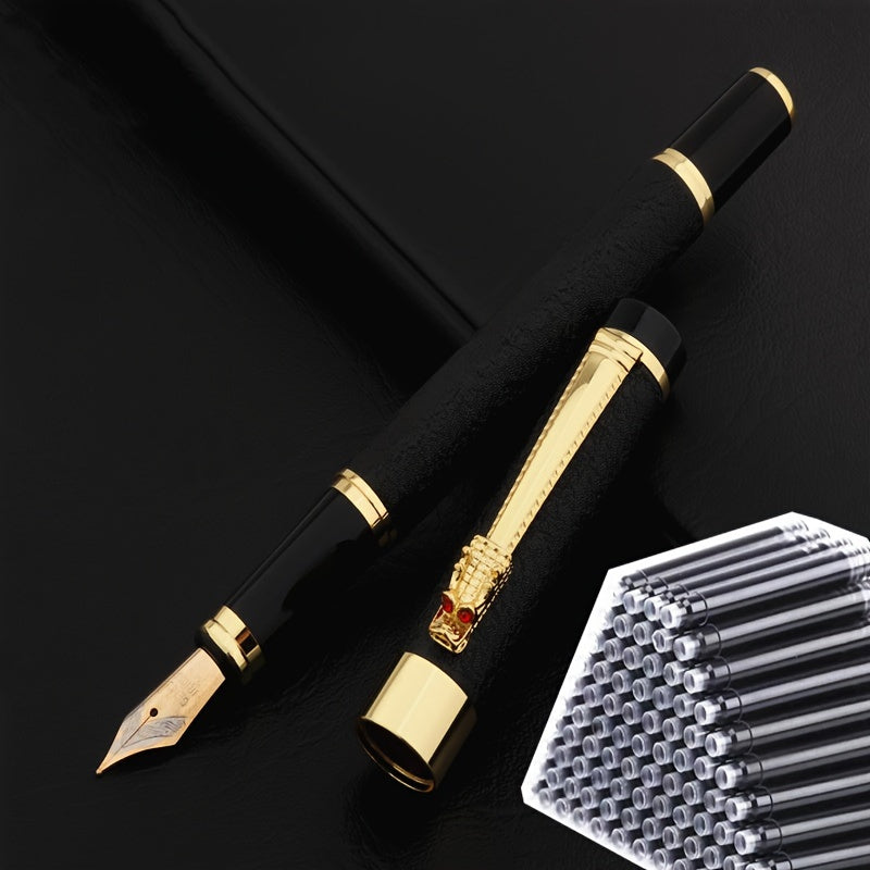 50 ta siyoh ruchka va 1 ta metall qalam to'plami kundalik ish, yozish, ta'til, maktab, ofis sovg'alari uchun.