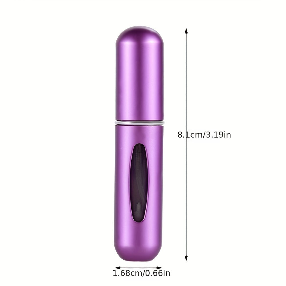 Botella de atomizador de perfume recargable para mujer 5ML spray de viaje reutilizable