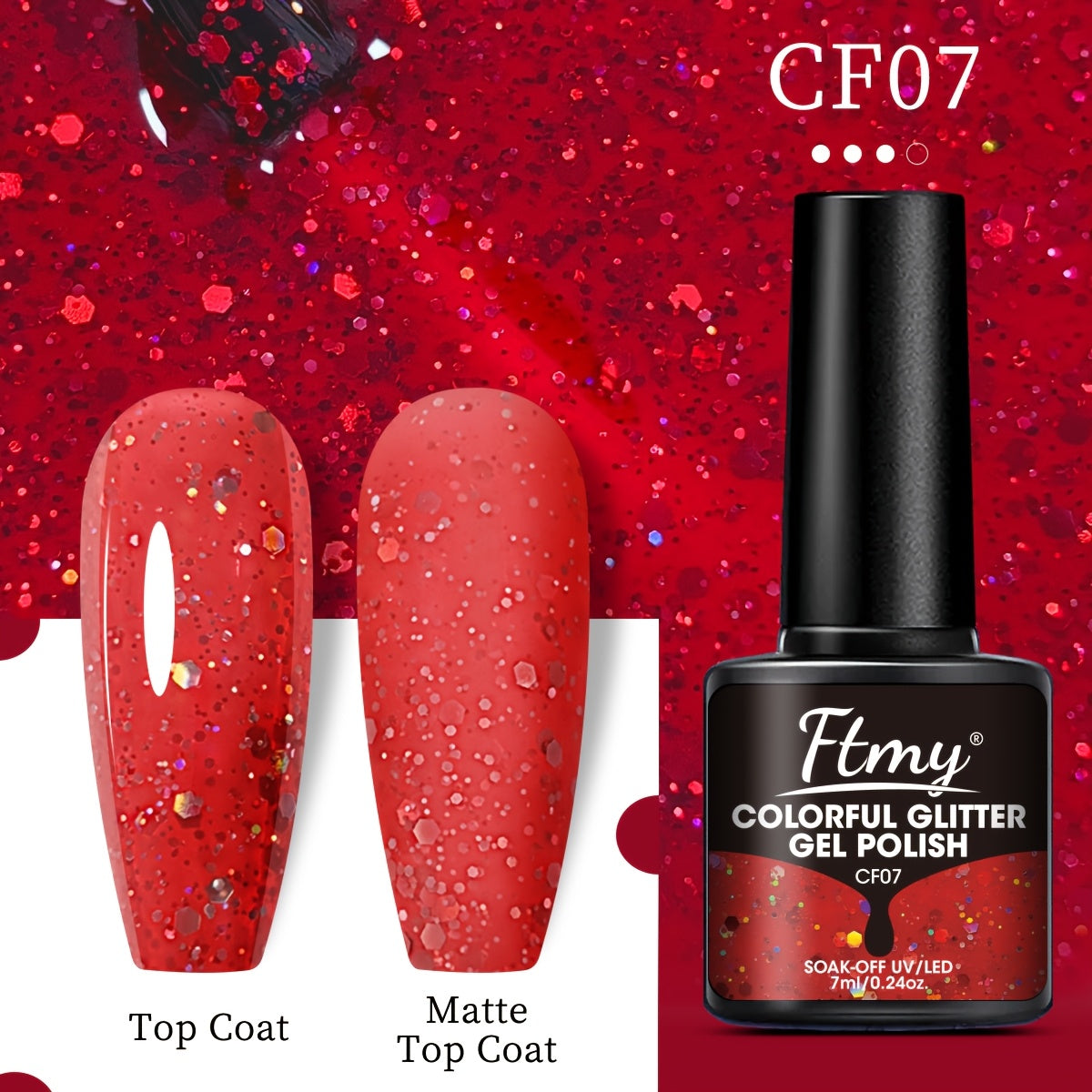 Women Gel Nail Polish Strong Bright Colors Long-Lasting