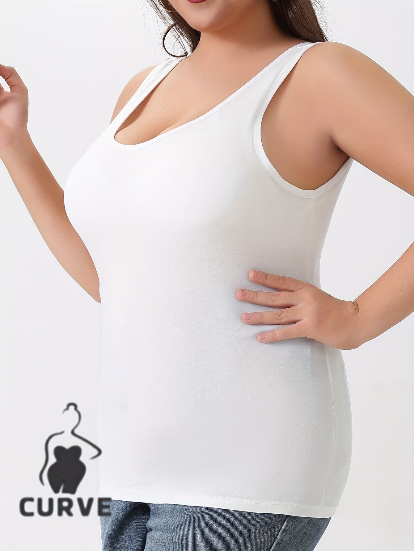 Plus Size Women's Underwear Set with Built-in Bra Pads for Daily or Sports Wear