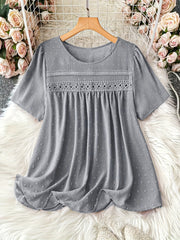 Plus o'lcham ayollar moda topi, kundalik, qulay, erkin fit