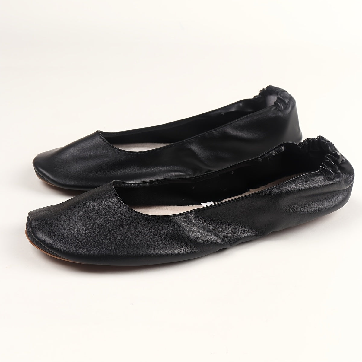 Women's Non-slip Foldable Ballet Shoes Beige Black Gold Silver Indoor Outdoor