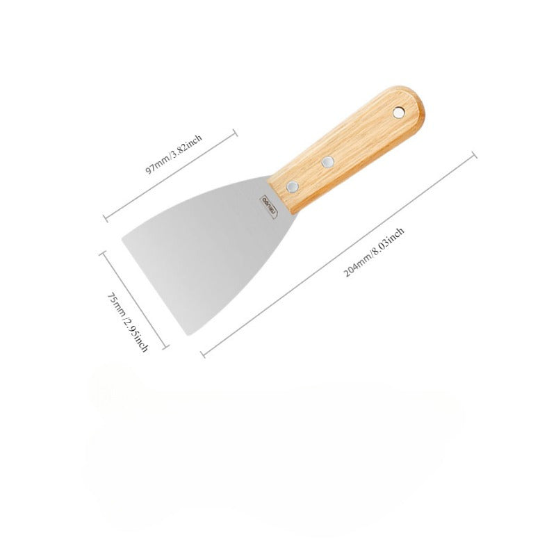 Fireplace Cleaning Tools Set with Wooden Handle Ash Shovel and Scraper in Multiple Sizes