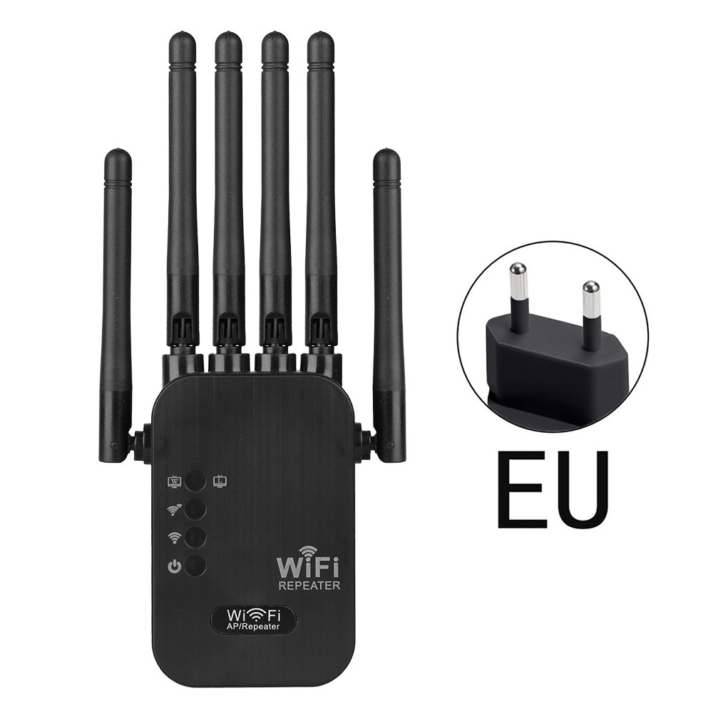 WiFi Extender with 6 Antennas Ethernet Port 2-in-1 Router for Home Office and Commercial Use
