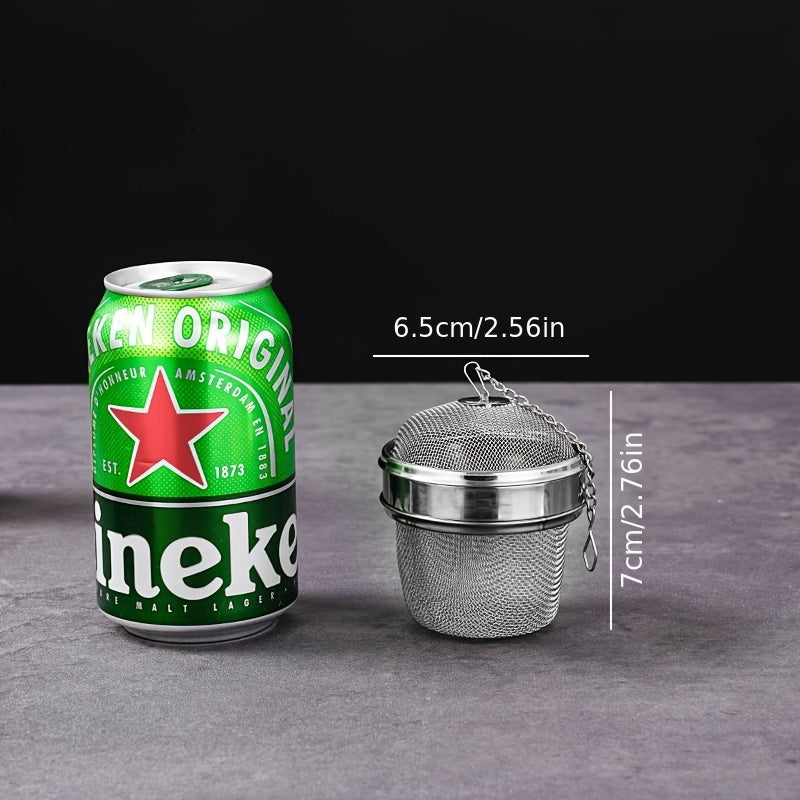 Naychali po'latdan yasalgan choy infuzorlari - 304 to'plami, ko'p funksiyali to'rli o'tlar to'plari, qulflanadigan choy infuzori ziravor filtrlari bo'sh bargli choy va ziravorlar uchun - zarur oshxona aksessuarlari