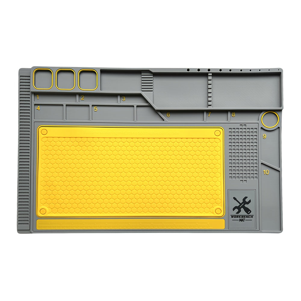 Silicone Soldering Mat Set Anti-slip Heat Resistant Insulation Workbench Tools