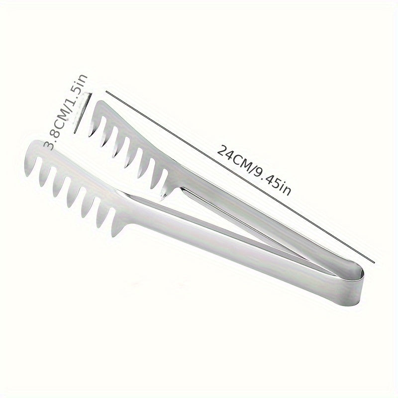Stainless Steel Pasta Tongs Kitchen Utensils for Restaurant and Home Use