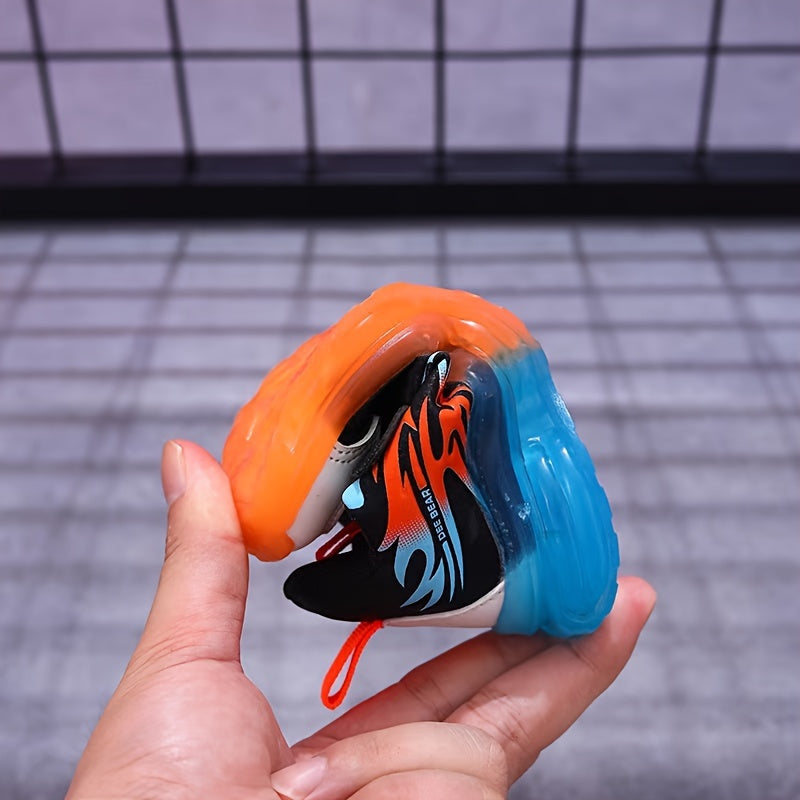 Boys Athletic Sneakers Mesh Non-Slip Sole Casual Sports Shoes with Easy Closure