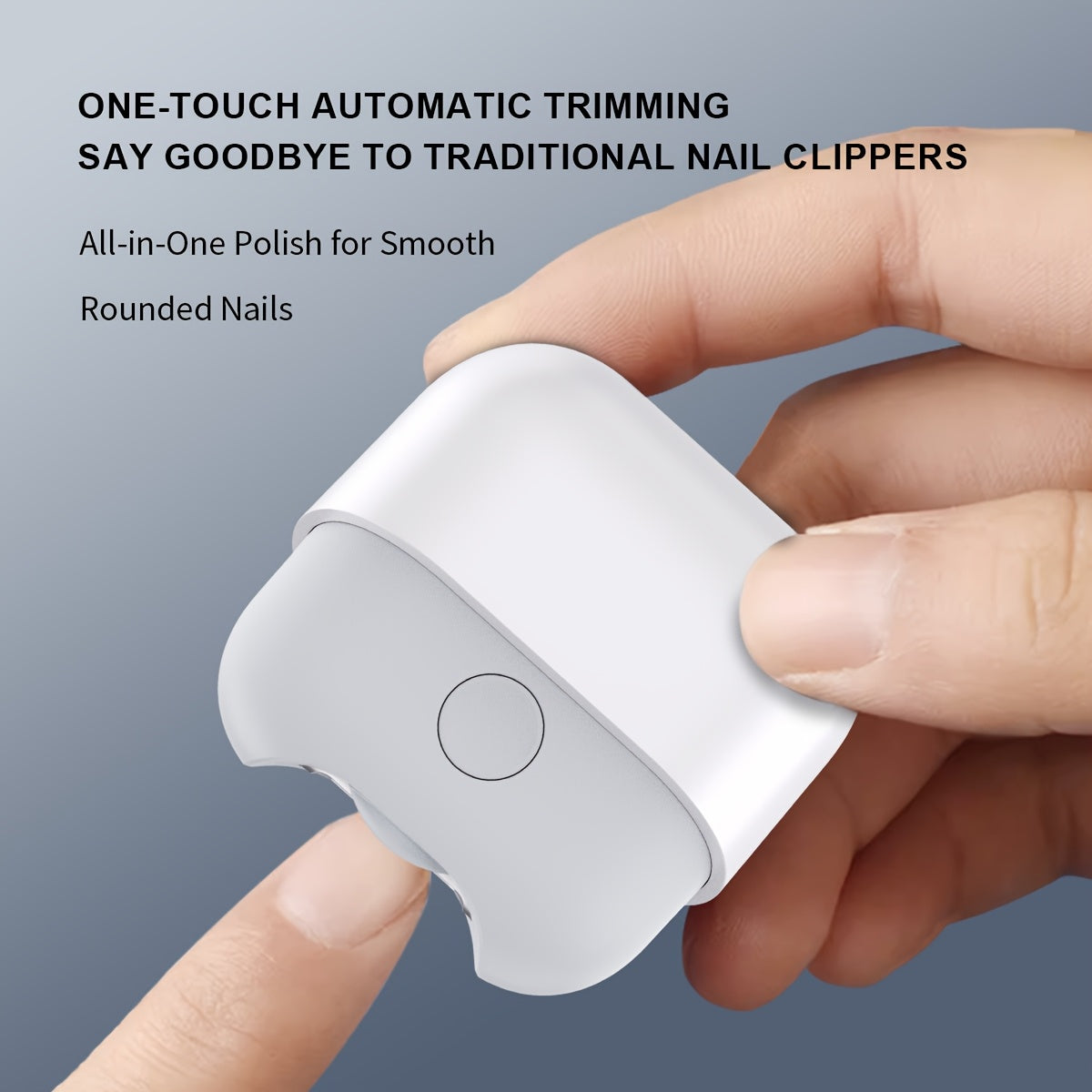 Yengil ko'chirish uchun LED chiroqli yangi ixcham elektr tirnoq kesgichi, USB zaryadlash va uzoq muddatli foydalanish uchun 300mAh batareya.