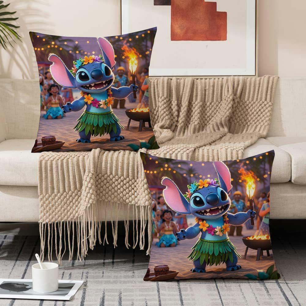 Set of 2 Multicolor Polyester Decorative Throw Pillow Covers for Sofa and Outdoor Living