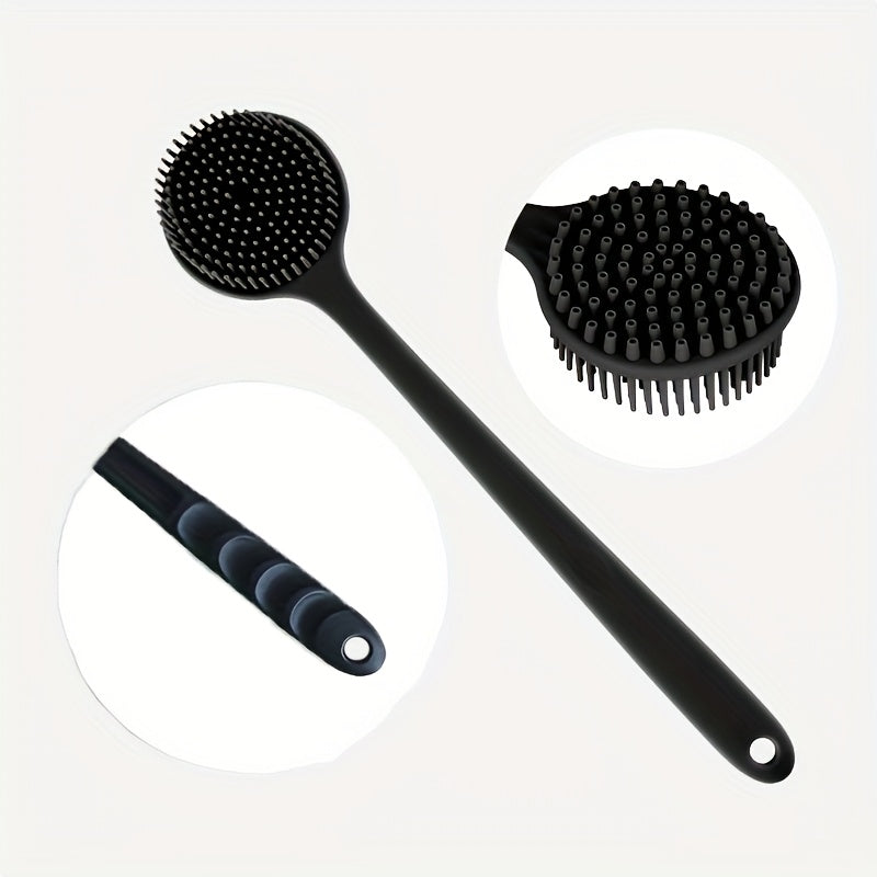 Long Handle Shower Back Scrubber with Soft Bristles for Deep Cleaning and Exfoliation