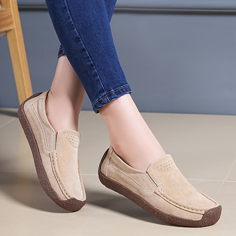 Women's Lightweight Slip-On Flats with Soft Sole for All Seasons