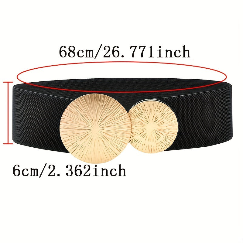 Ayollar uchun vintage kengaytiriladigan belbog' bilan oltin tokchali