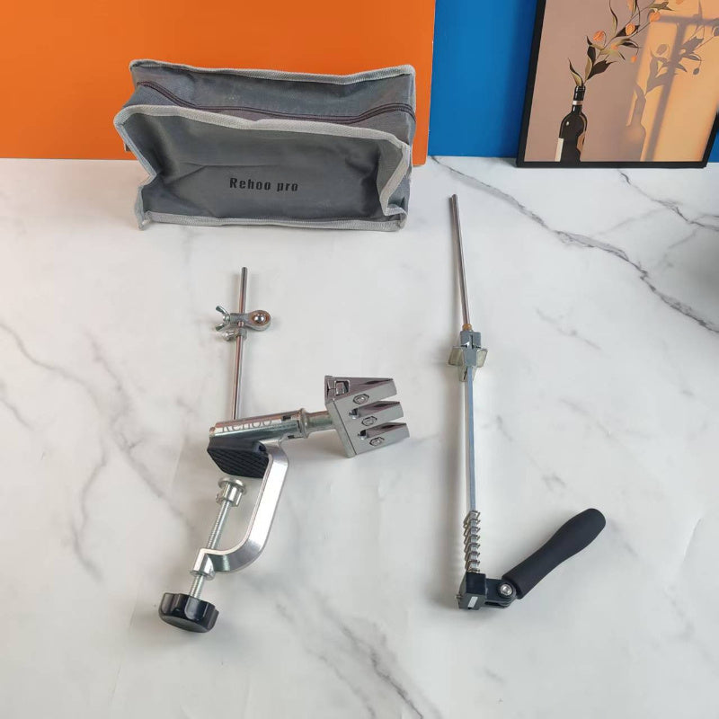 Ручной точильный инструмент для кухни с фиксированным углом, прочная основа, эргономичный дизайн, компактное хранение для ножей и ножниц