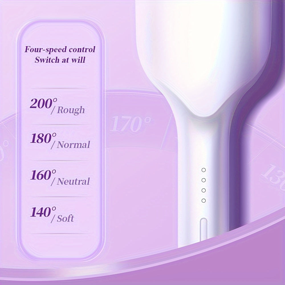 Plancha de rizado para mujer de 32mm con ondas en forma de huevo en barril profundo en forma de U, resistente al calor