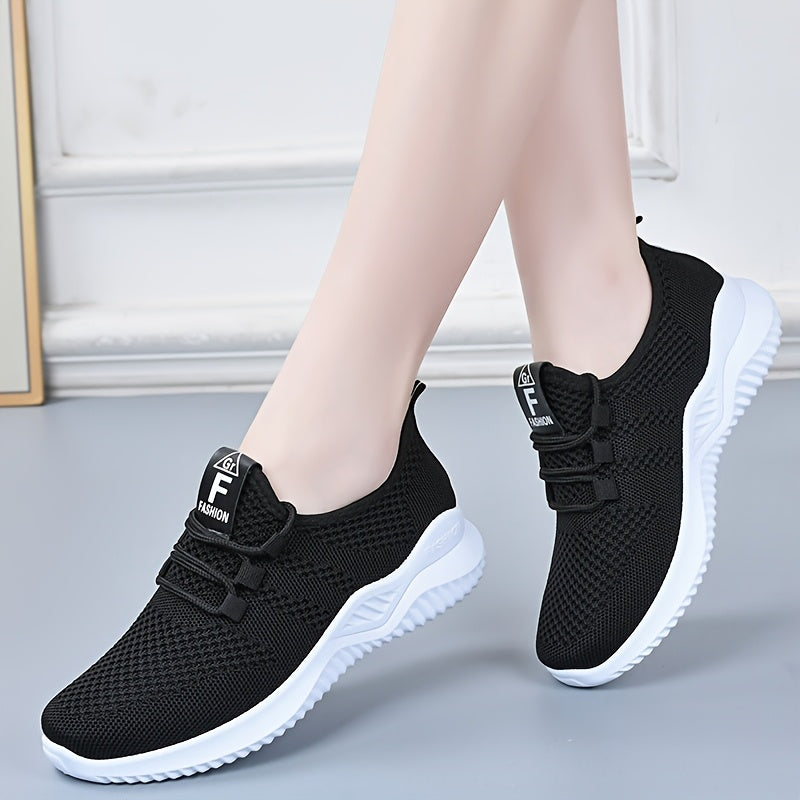Women's Mesh Sneakers Lightweight Low-Top Casual Skateboarding Shoes