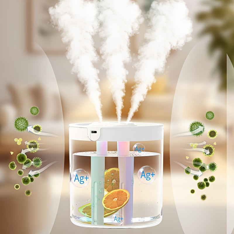 Ultrasonic Humidifier with Face Steamer USB-Powered Plastic Low Voltage for Home Office