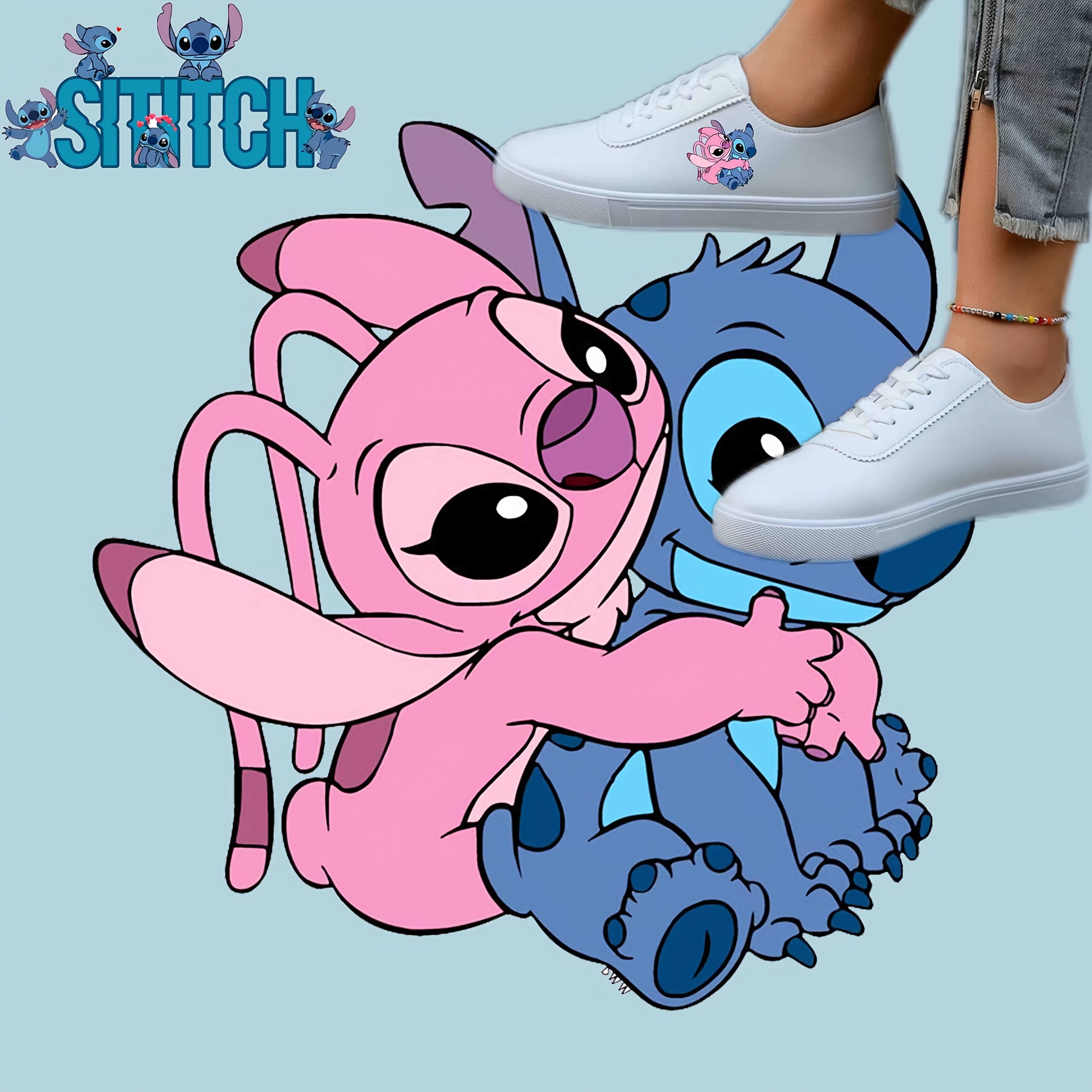 Women's White Low-Top Sneakers with Fabric Lining and Synthetic Sole