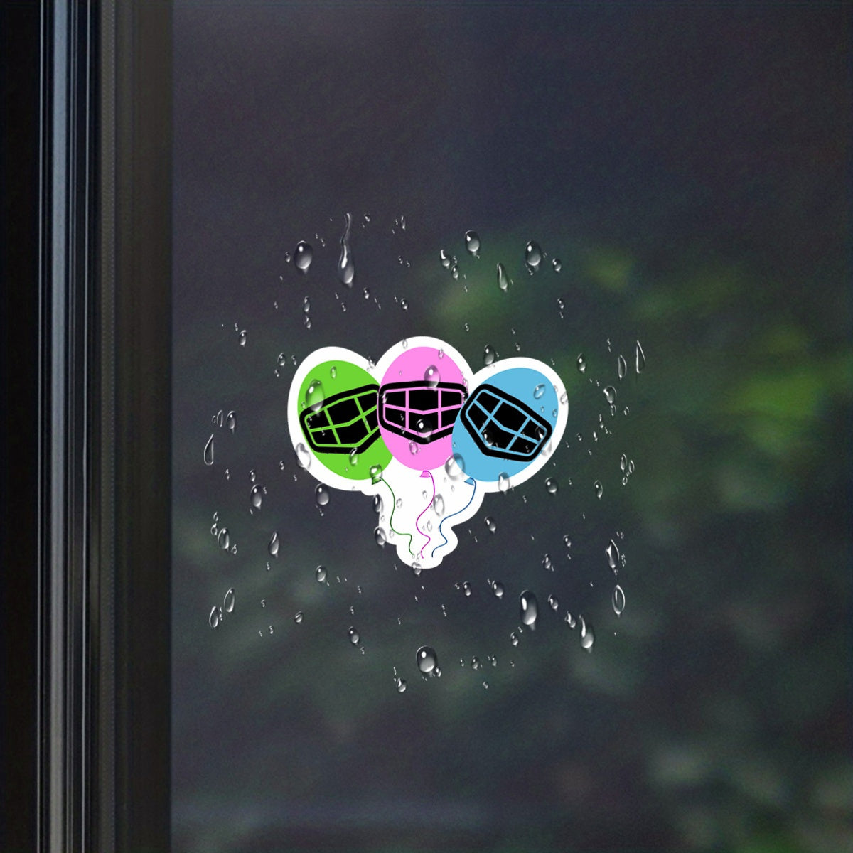 Pack de 2 gráficos de globos en vinilo para coches y decoración del hogar