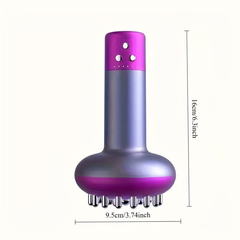 Handheld Meridian Brush Massager with 1200mAh Rechargeable Lithium Battery and USB Charging