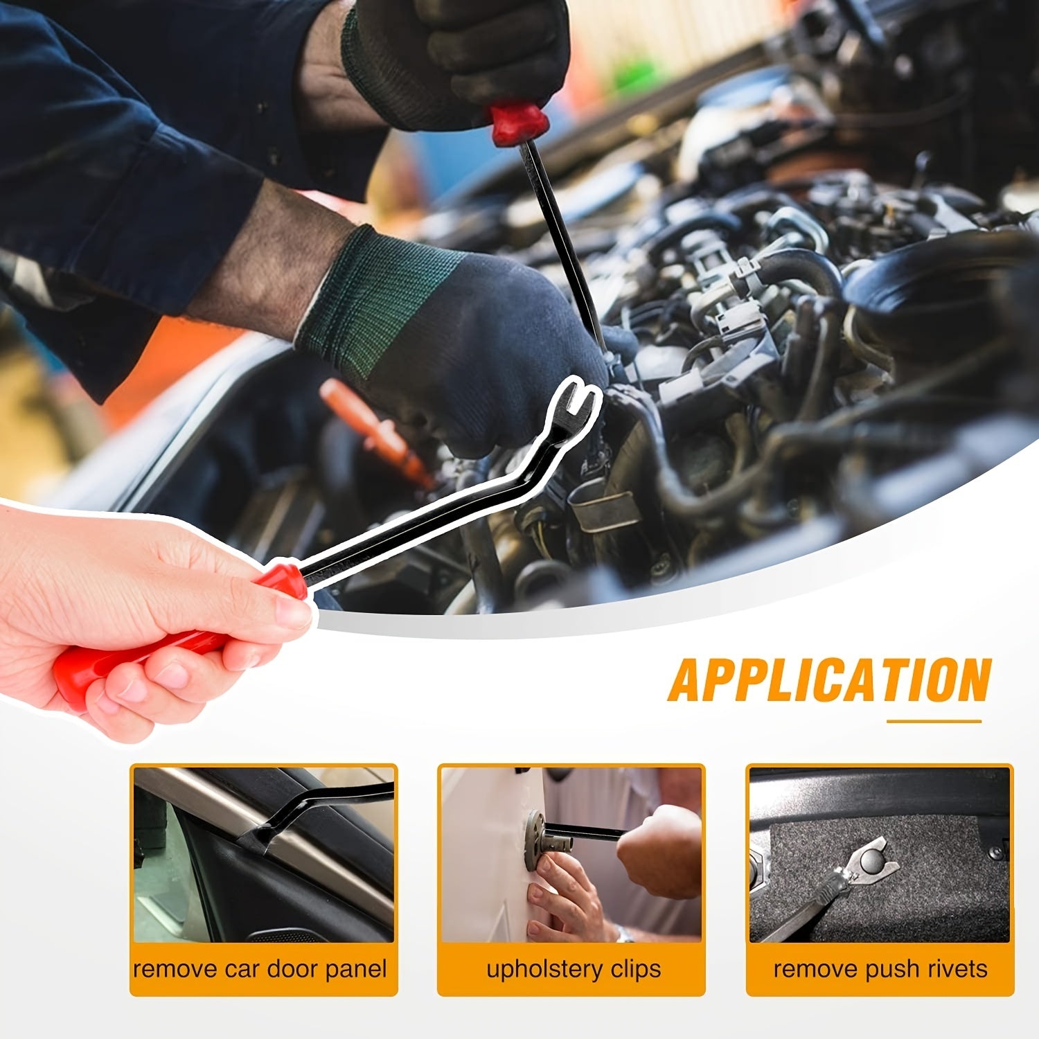 100 piezas de clips de retención para parachoques de coche, sujetadores de plástico para molduras de automóvil