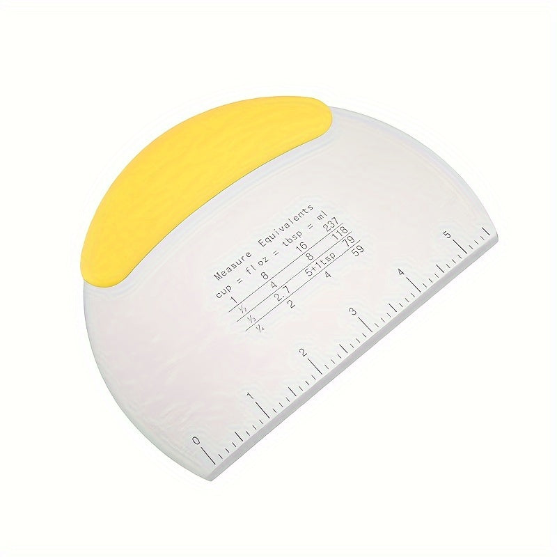 Stainless Steel Dough Cutter with Measurement Scale for Baking Pizza Pastry