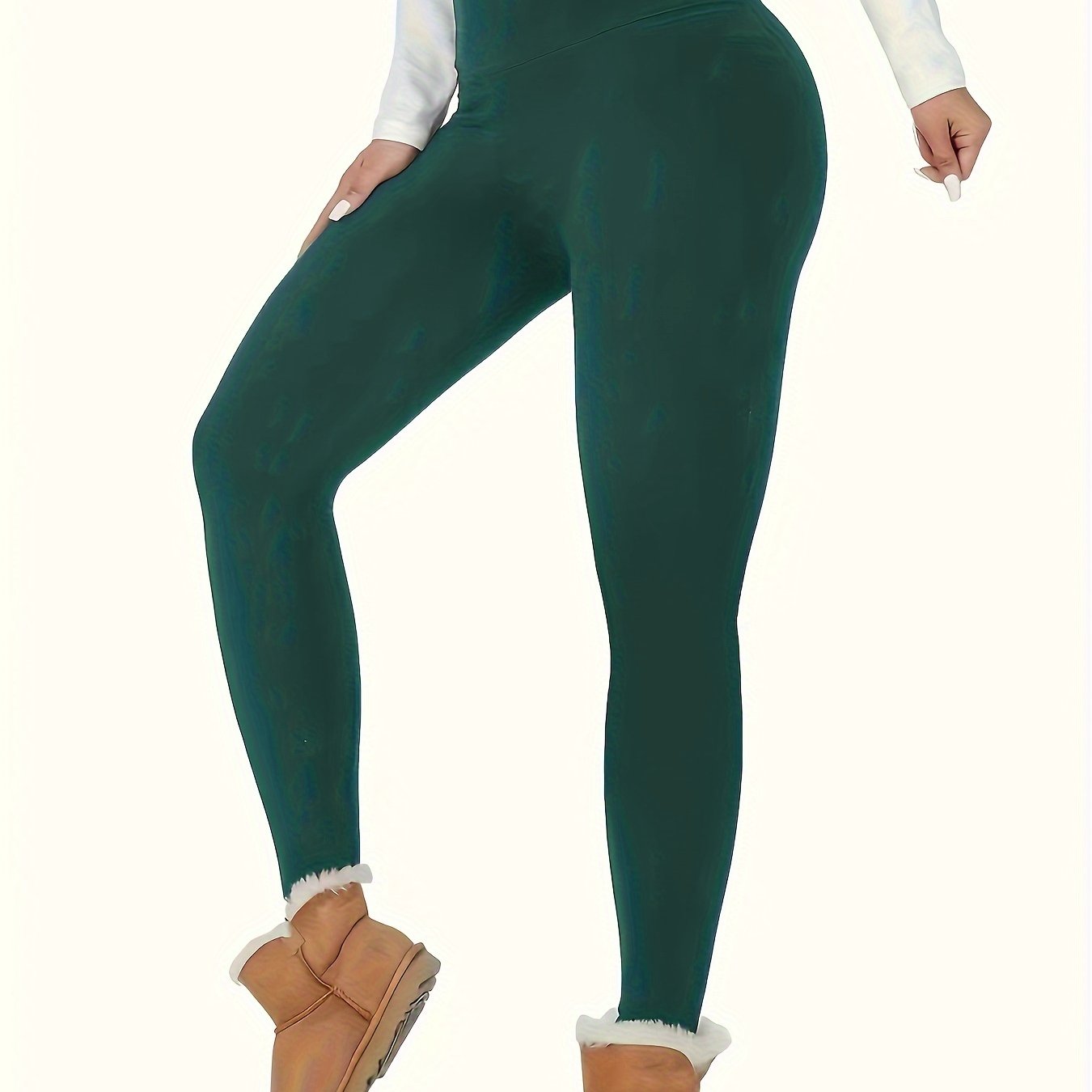 Women's High Waist Fitness Leggings Breathable Quick-Drying Anti-Pilling Elastic Knit Jegging