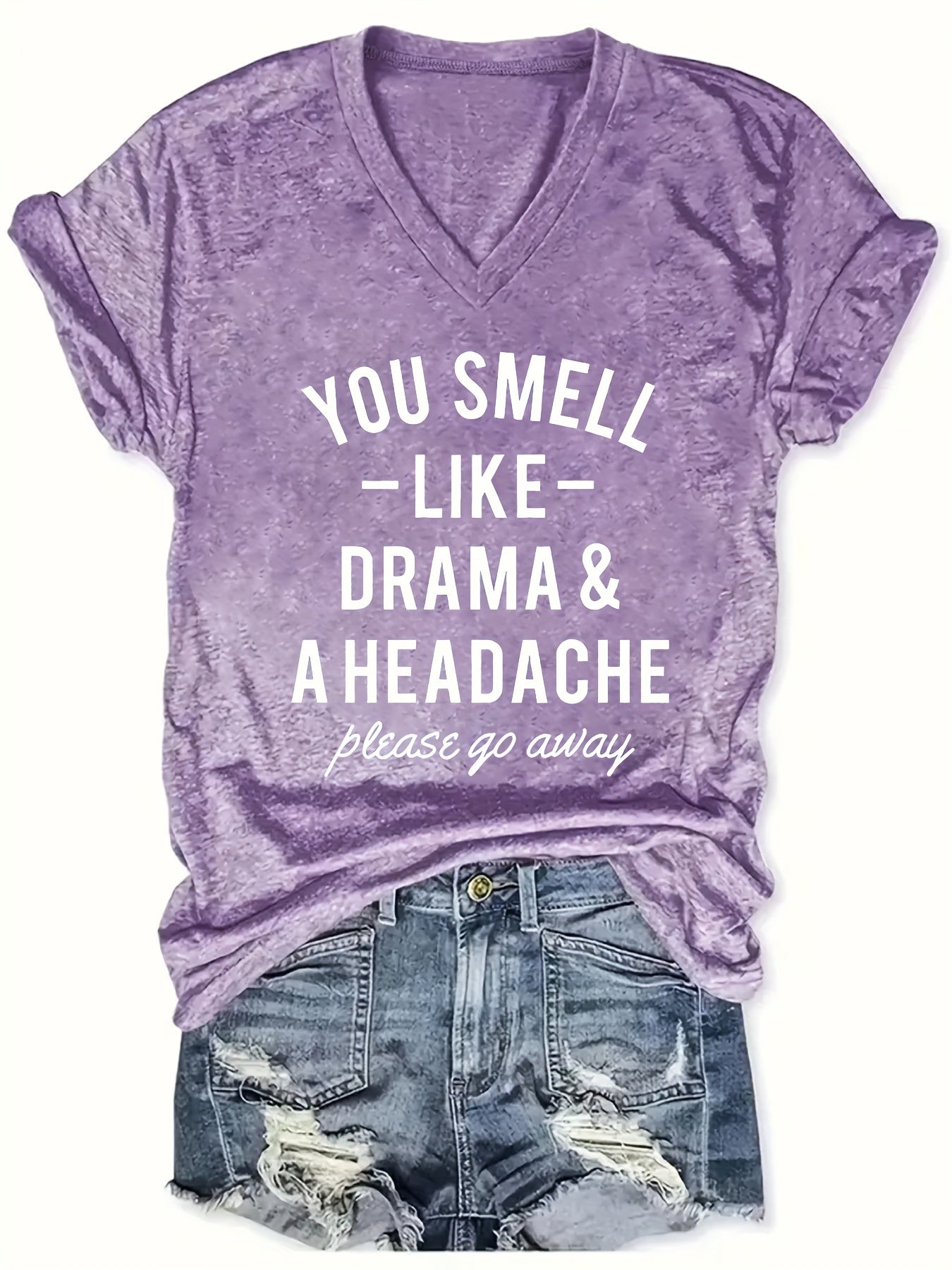 Women's Cotton V-Neck Casual Short Sleeve T-Shirt