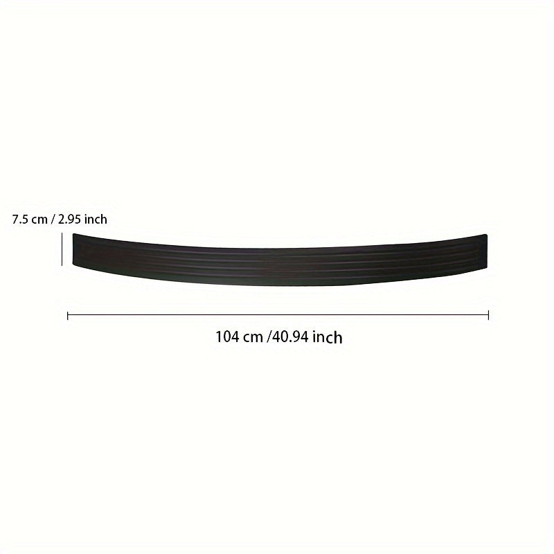 Car Rear Bumper Guard Rubber Anti-Scratch Collision Protection Strip