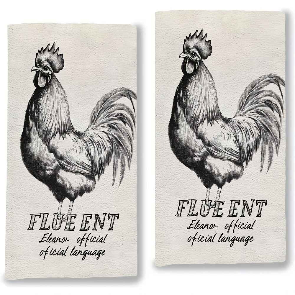 Набор кухонных полотенец Rooster 2 шт. ультра-мягкие впитывающие 16x24 дюймов