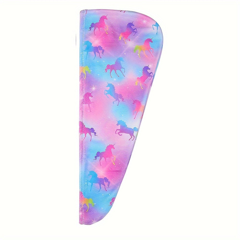 Bolalar uchun tugmachali mikrofiber multfilm soch to'plami, tez quriydigan qopqoq, ayollar va qizlar uchun so'riluvchi sochiq.