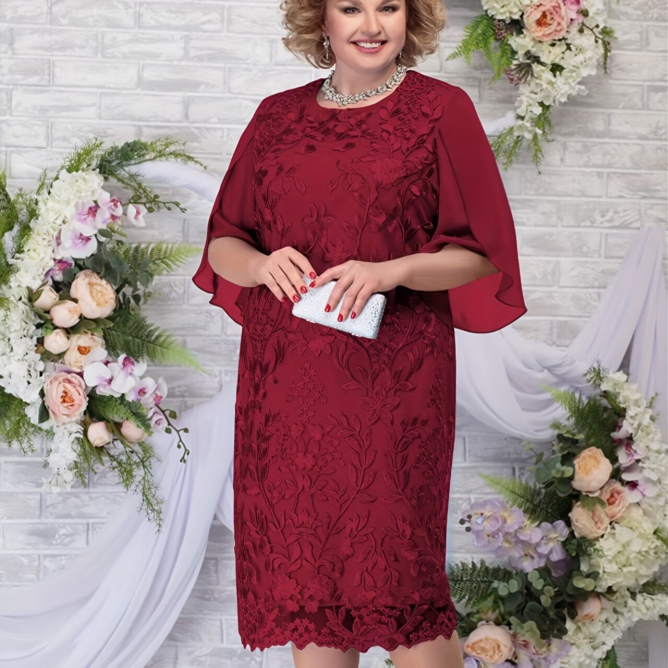 Women's Blue Floral Embroidered Maxi Dress Sleeveless Summer Wedding