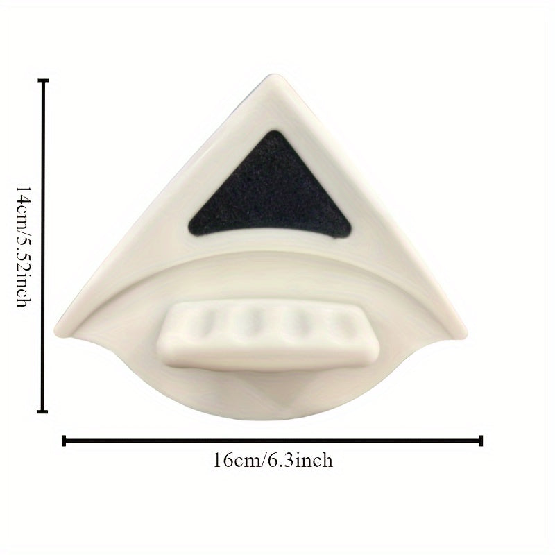 Ikki Tomonlama Magnit Uchburchak Deraza Tozalagich - Kuchli Magnit Kuch, Kengaytirilgan Gubka, Ichki Suv Saqlash, Anti-Qisish Himoyasi, Elektrsiz Tozalash Vositasi, Baland Bino Qirqish, Oddiy Silliqlash, Mustahkam Plastik Qurilish