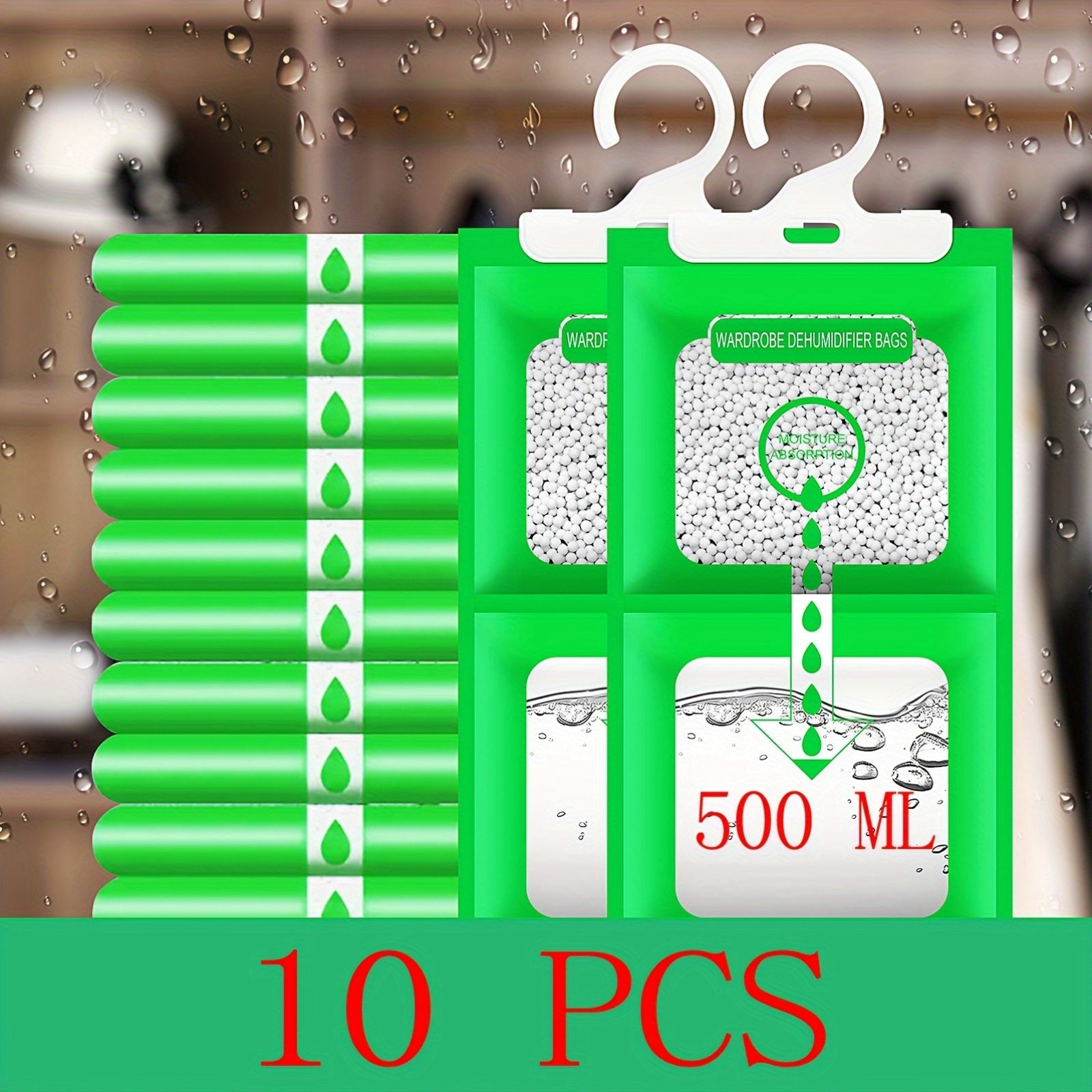 10 dona Namlikni Olish Sumkasi Elektrik Bo'lmagan Gardrop Quruqchisi