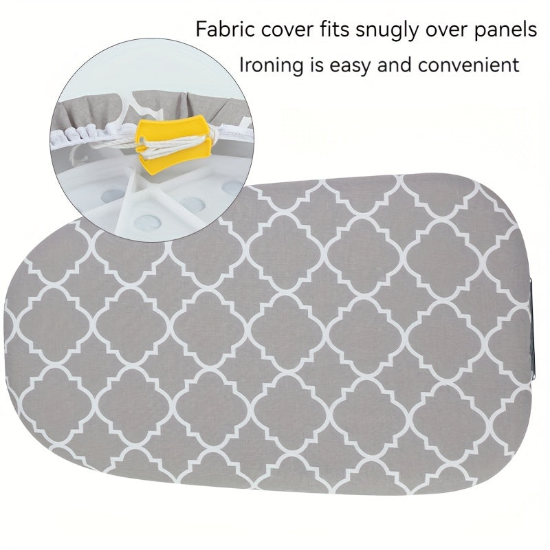 Adjustable Height Ironing Board with Foldable Legs and Removable Cover