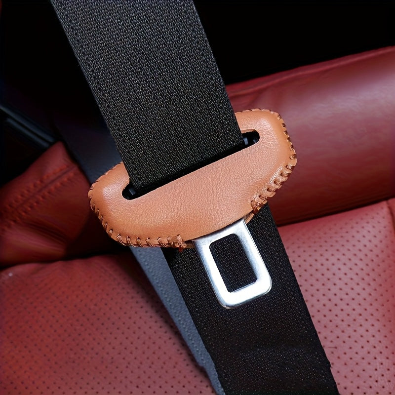 2pcs Car Seat Belt Cover Soft Padded Shoulder Harness Protectors Scratch-Resistant Stylish Red Black Brown