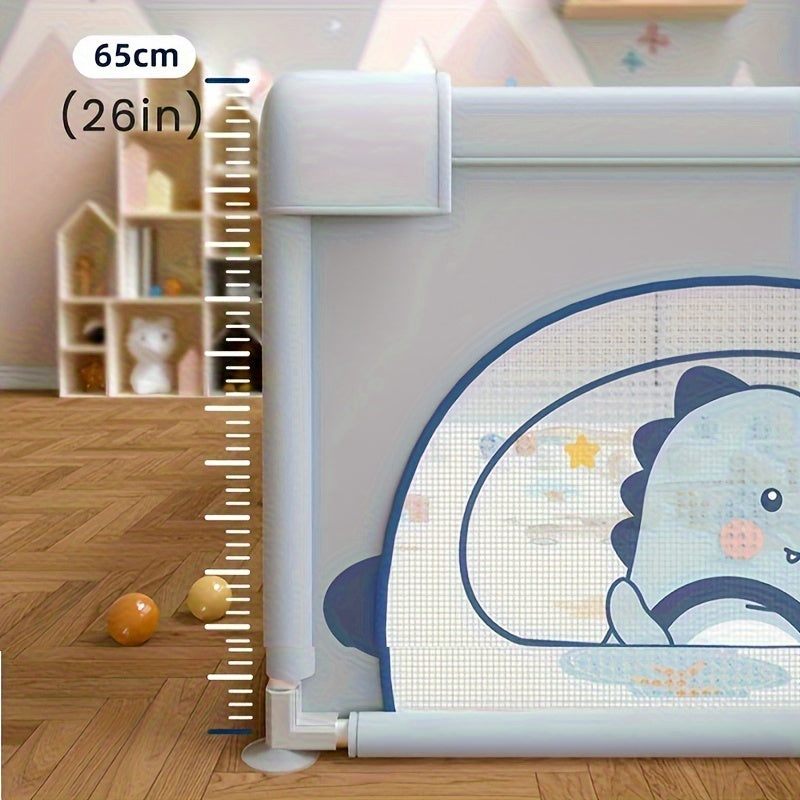Indoor and Outdoor Playpen with Safety Gate and Non-Slip Bases