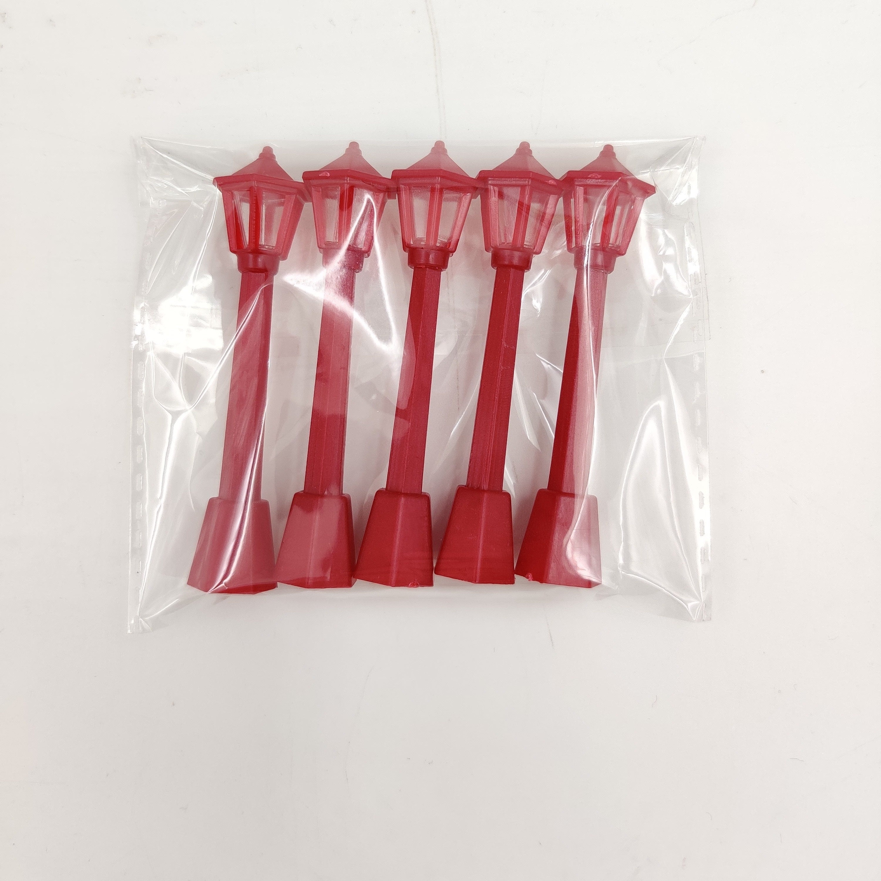 5 piezas de decoraciones de luces de Navidad para calle con micro paisaje de lámpara de aceite retro y luces de modelo