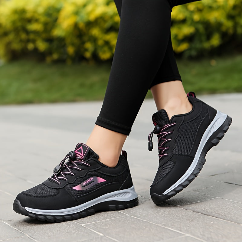 Men's Breathable Fabric Casual Sneakers with Adjustable Buckle Non-Slip Outsole