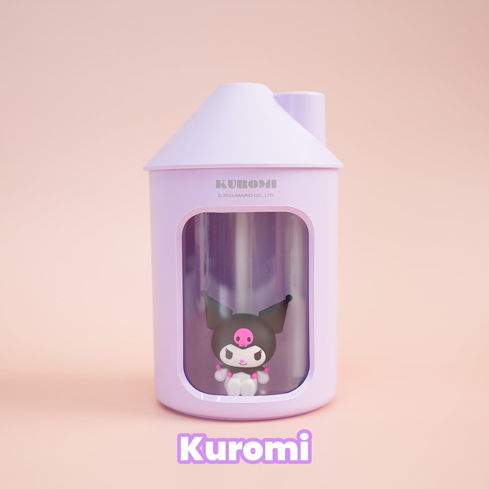 Humidificador de niebla fría con forma de casa para niños, con luz nocturna, 450 ml, azul