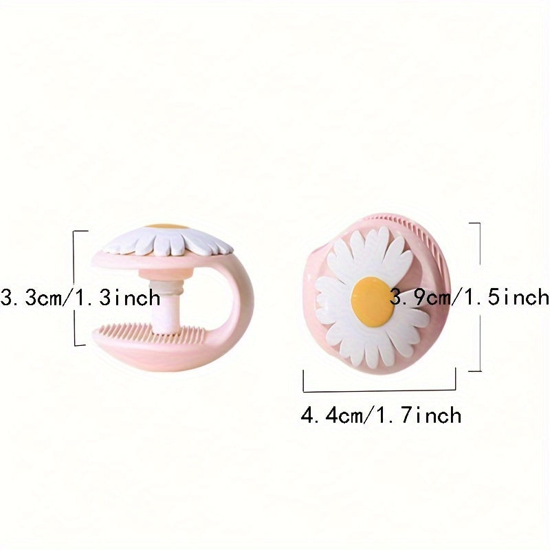 Set of 2 Daisy Flower Bed Skirt Pins Needle-Free Quilt Fasteners Anti-Slip Bed Sheet Clips