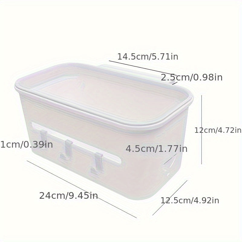 Hanging Storage Basket for Diapers and Home Organization, Durable Plastic Box