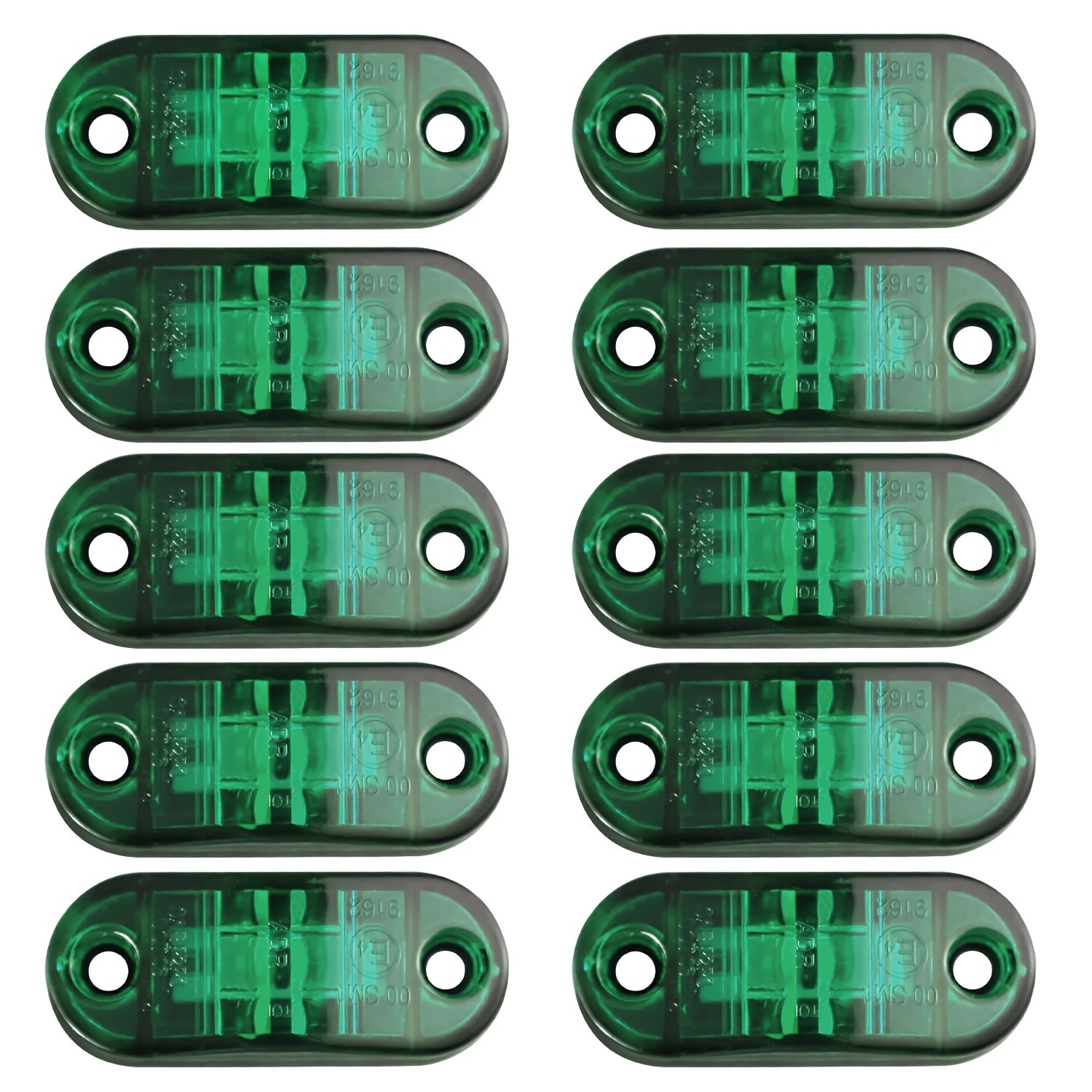 10Pcs 12-24V LED Side Marker Lights Amber Red White for Truck Car RV Van