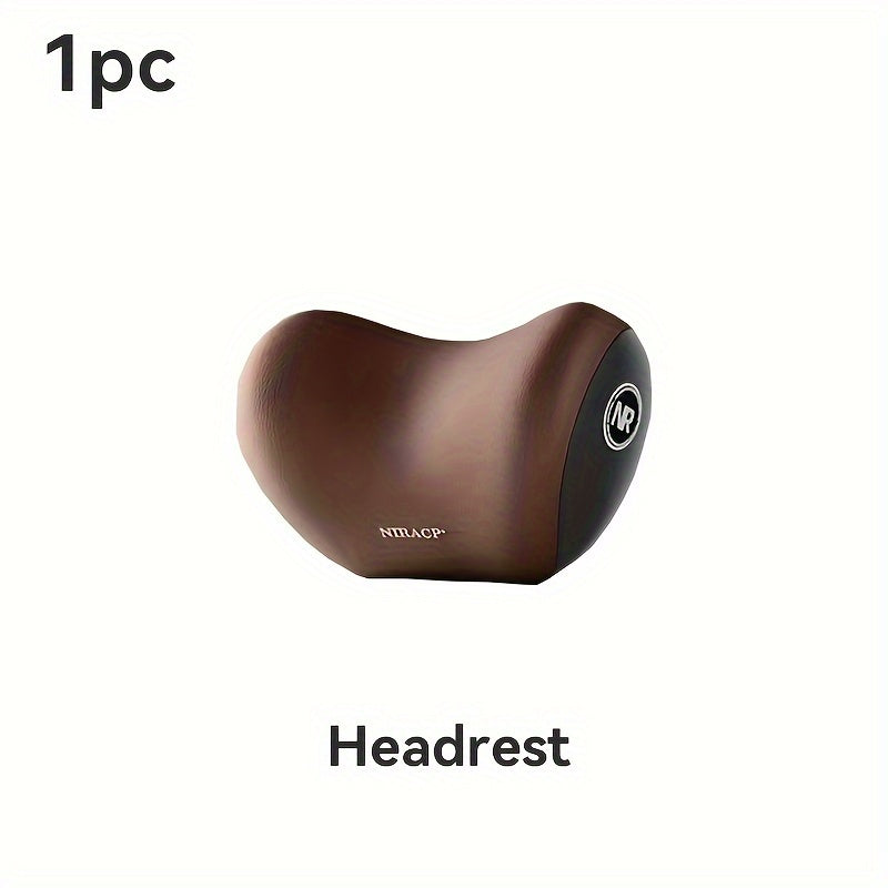 Car Seat Support Pillows Memory Foam Lumbar and Headrest Cushion