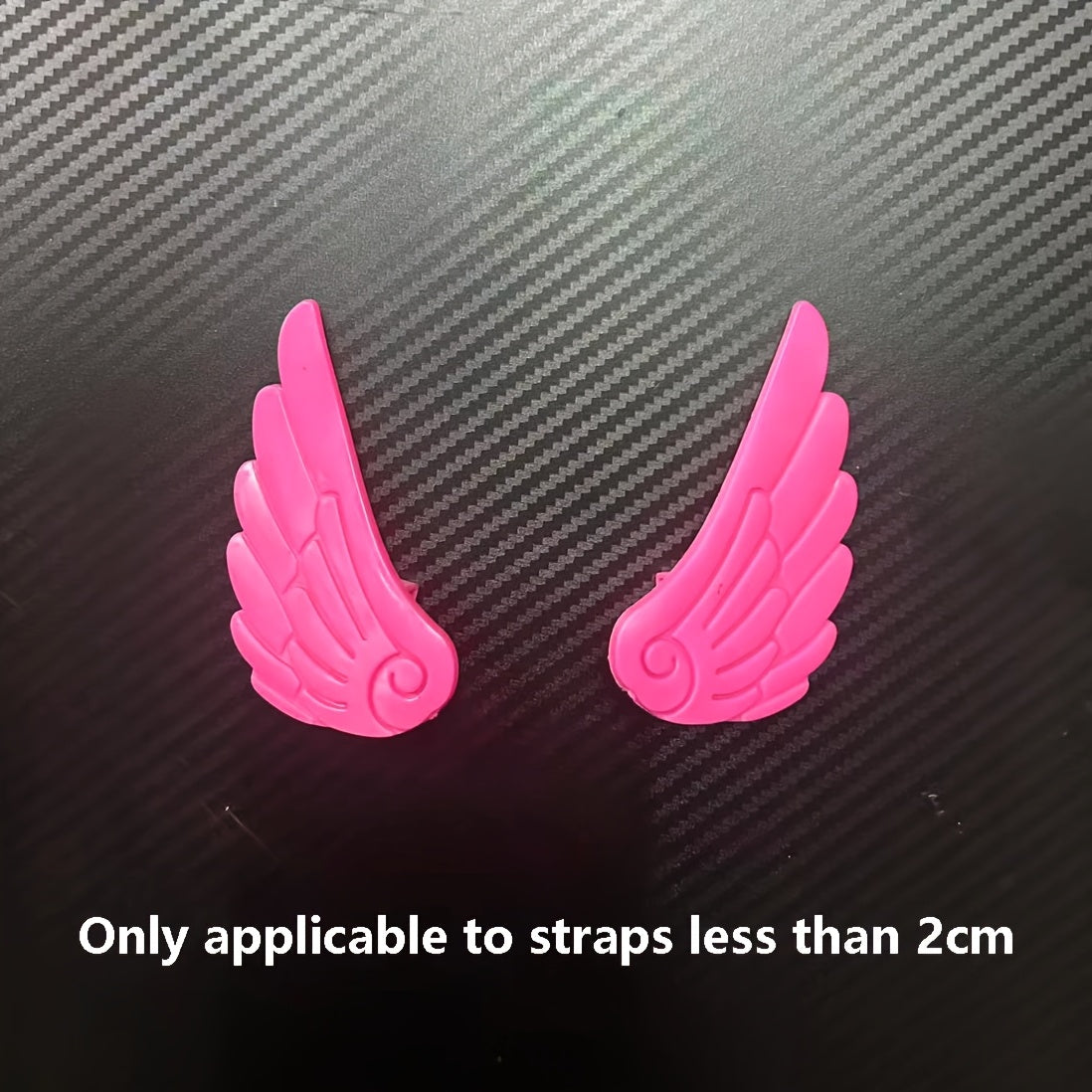 Women's Shoe Accessories Removable PVC Angel Wings Heel Decorations for Hole Shoes