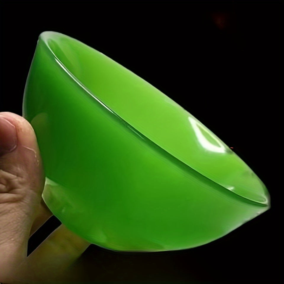 Natural Jade Bowls Set 2-Piece Kitchenware Leak Proof Washable