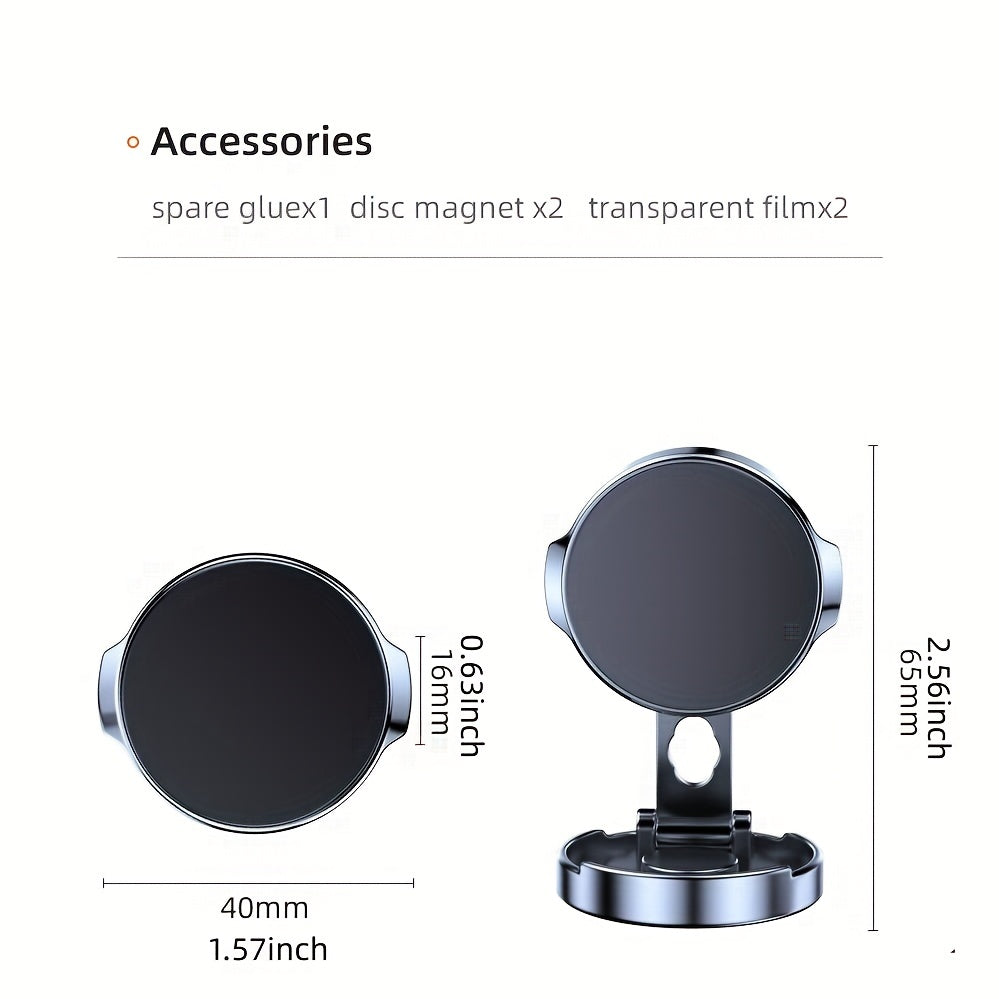 Universal Magnetic Car Phone Holder 720° Rotating Folding Air Vent GPS Support