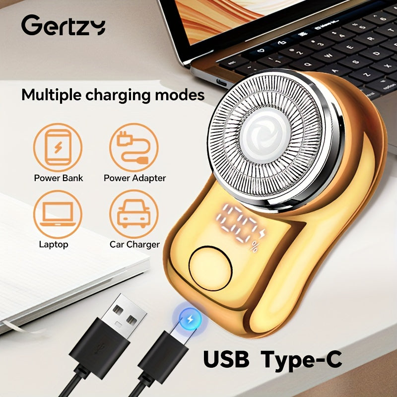 Men's Mini Portable Electric Shaver USB Rechargeable Beard Razor