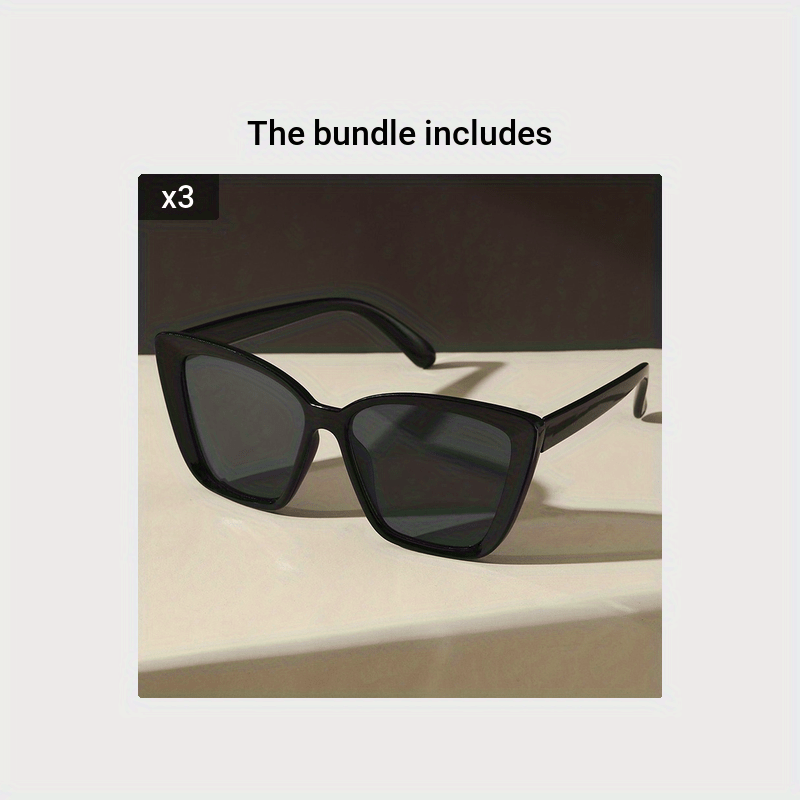 Women's Cat Eye Glasses Large Frame Anti-Reflective Plastic Casual