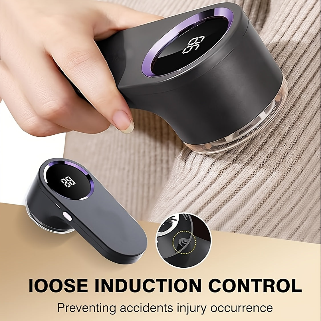 USB Rechargeable Portable Lint Remover for Clothes Sofas and Carpets